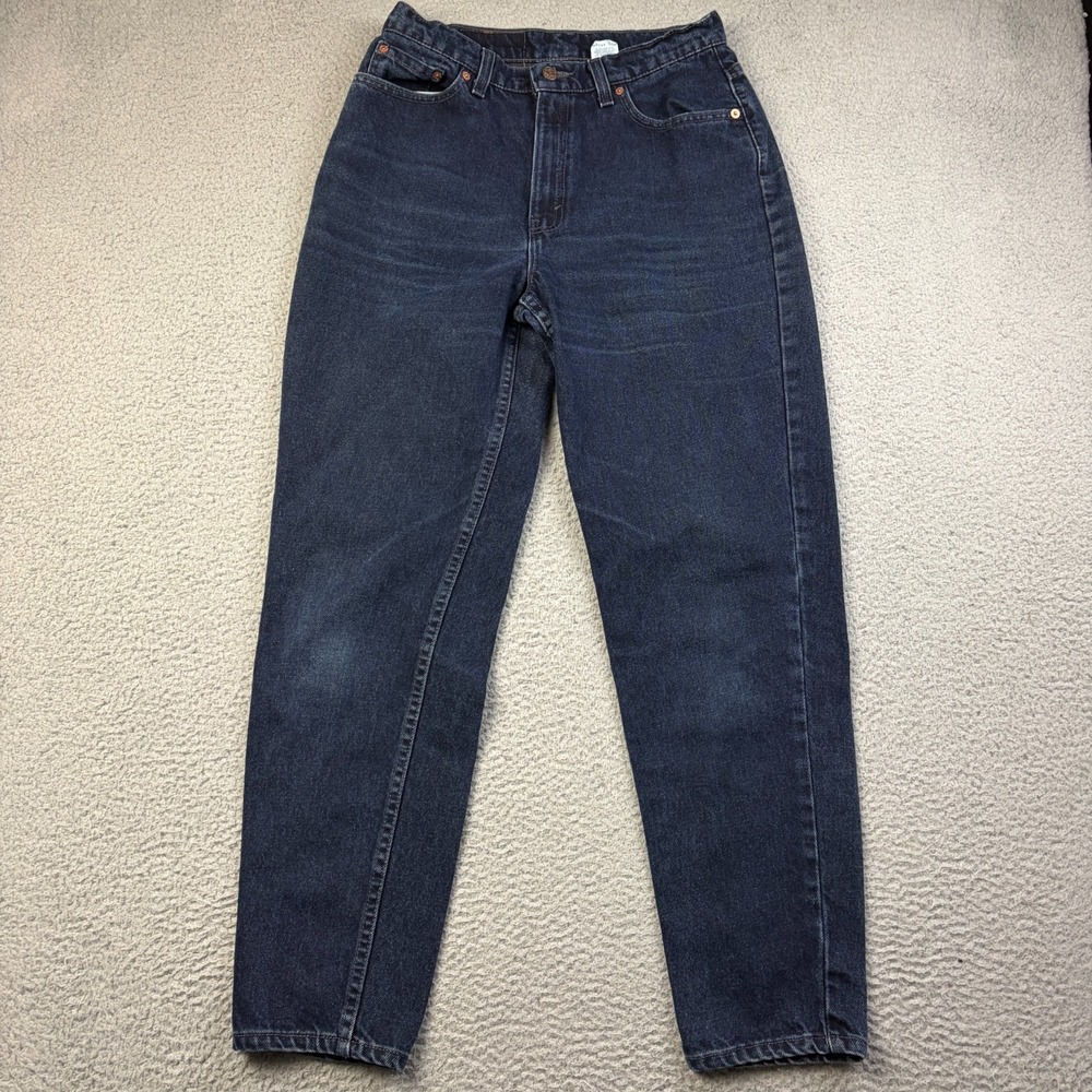 VTG Levis Jeans Womens 12 fits 28x28.5 Dark Wash 521 Tapered Made In USA 90s